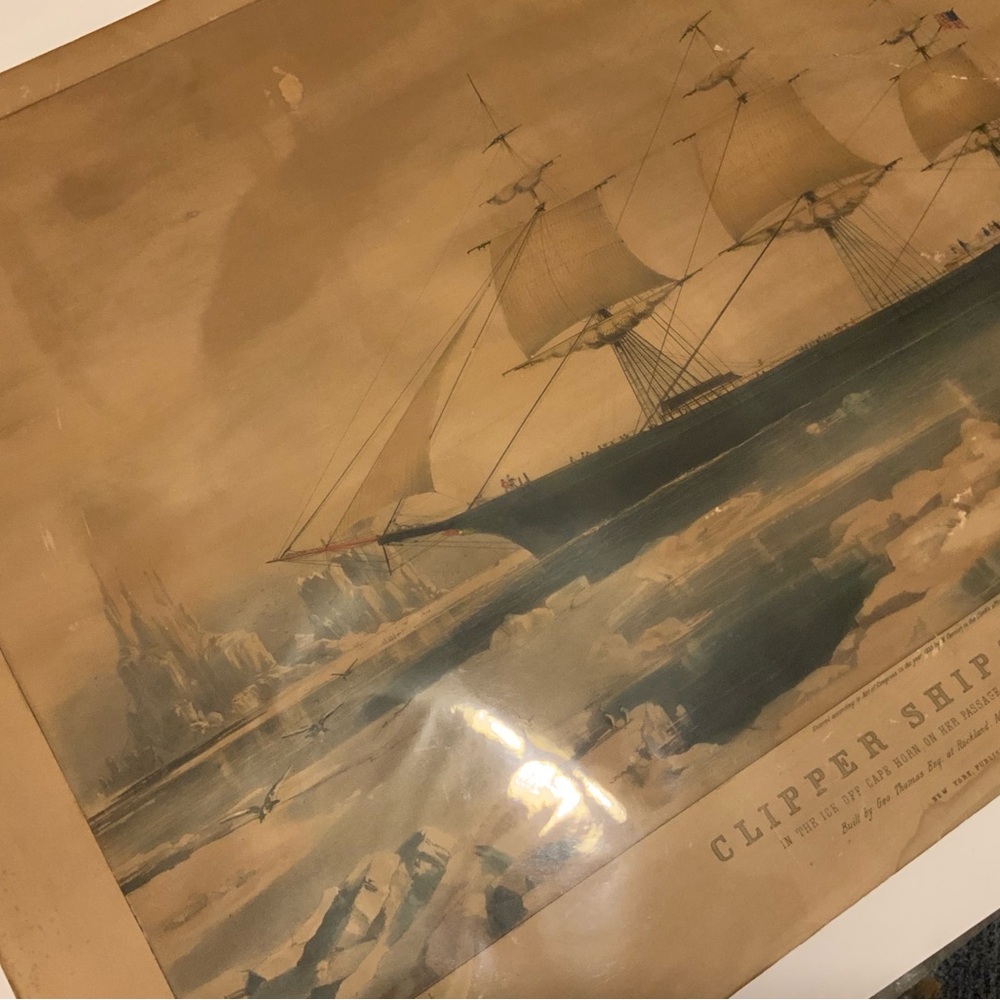 CLIPPER SHIP RED JACKET 1854 N.CURRIER